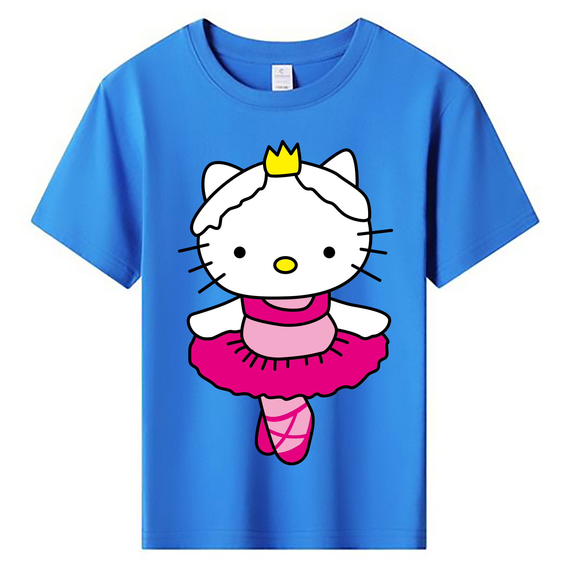 （画像用） Hello Kitty ハローキティ 綿100％キッズTシャツ（フロントプリント）
